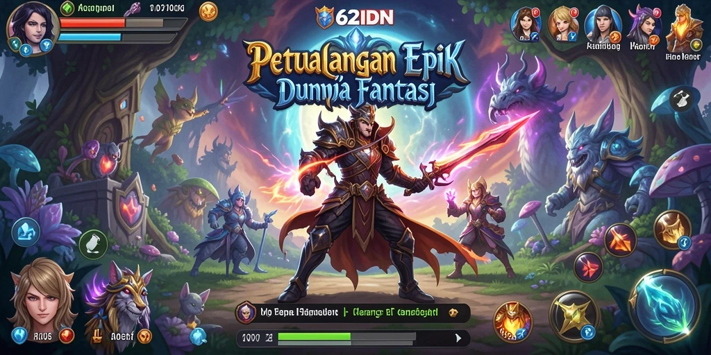 Gameplay menawan dengan pertarungan seru dalam 62IDN.