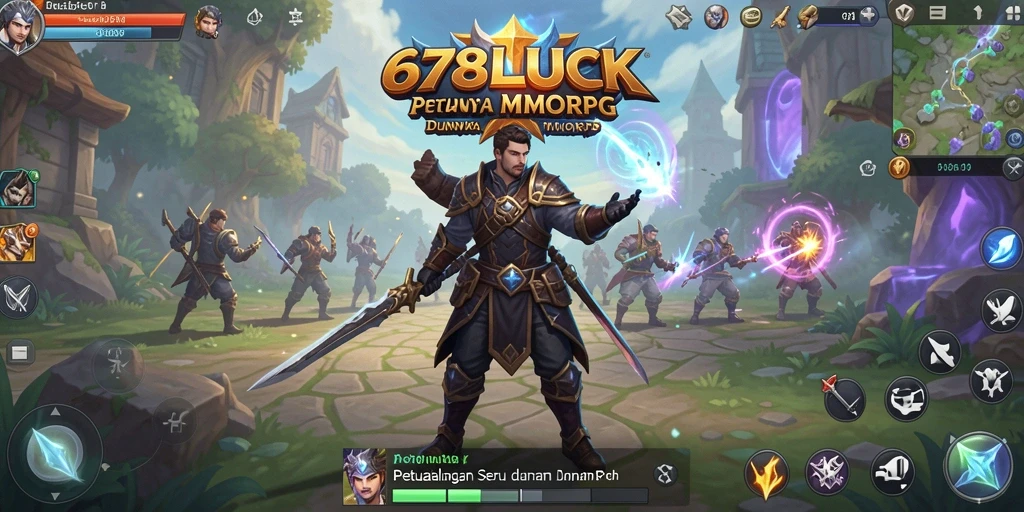 Tangkapan layar menampilkan aksi seru dalam gameplay MMORPG 678LUCK.