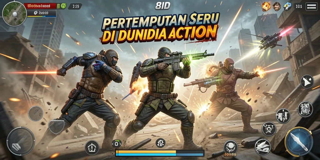 Tampilan gameplay seru dan mendebarkan di 8ID.