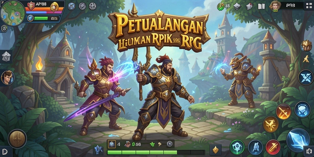 Screenshot API88 menampilkan aksi seru dalam pertempuran RPG yang menegangkan.