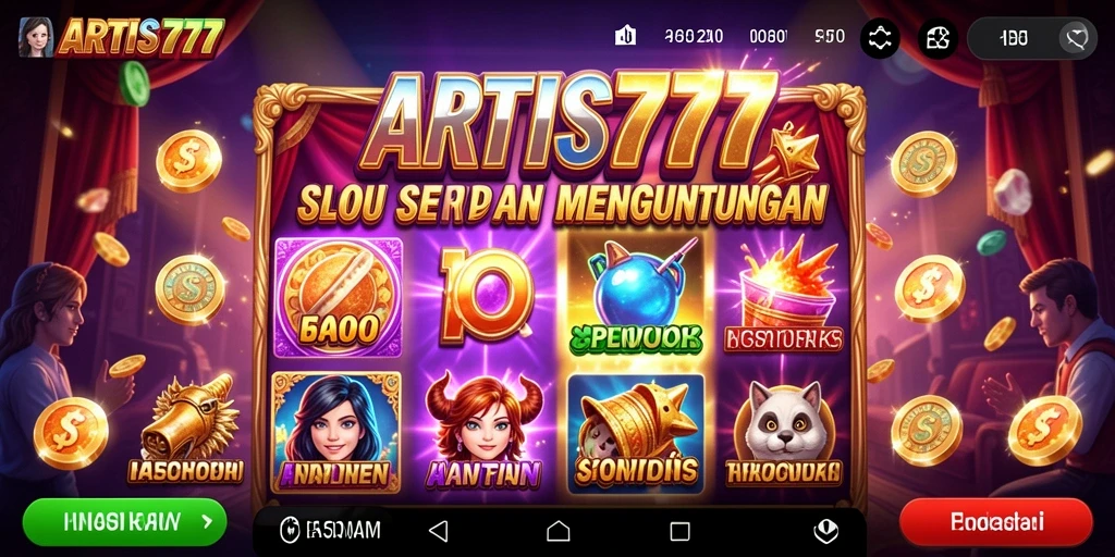 Tampilan screenshot ARTIS777 menunjukkan gameplay slot yang menarik dan penuh warna.