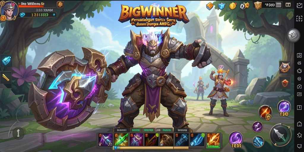 Tampilkan gameplay seru dalam dunia petualangan BIGWINNER.