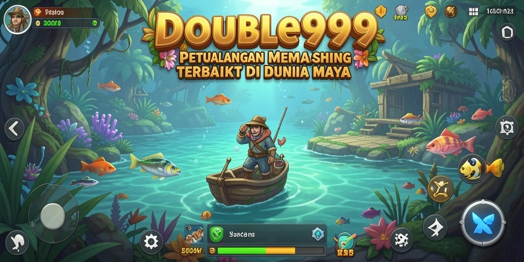 Gameplay Fishing yang seru di DOUBLE999 dengan grafis menawan.