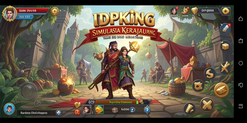 Gameplay seru IDPKING yang menunjukkan berbagai fitur simulasi.