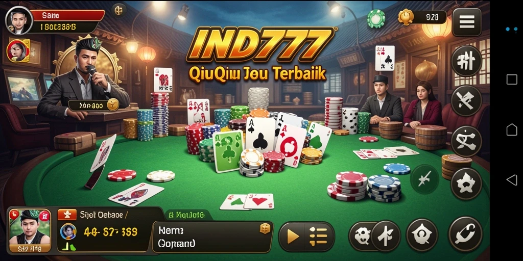 Tampilan menarik saat bermain QiuQiu di IND777.