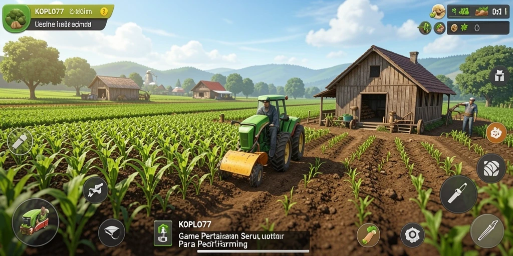 Gameplay KOPLO77 yang seru dan interaktif saat bertani.