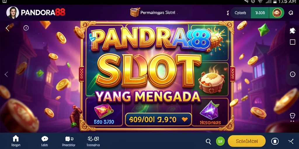 Tampilan gameplay menarik PANDORA88 dengan berbagai tema slot.