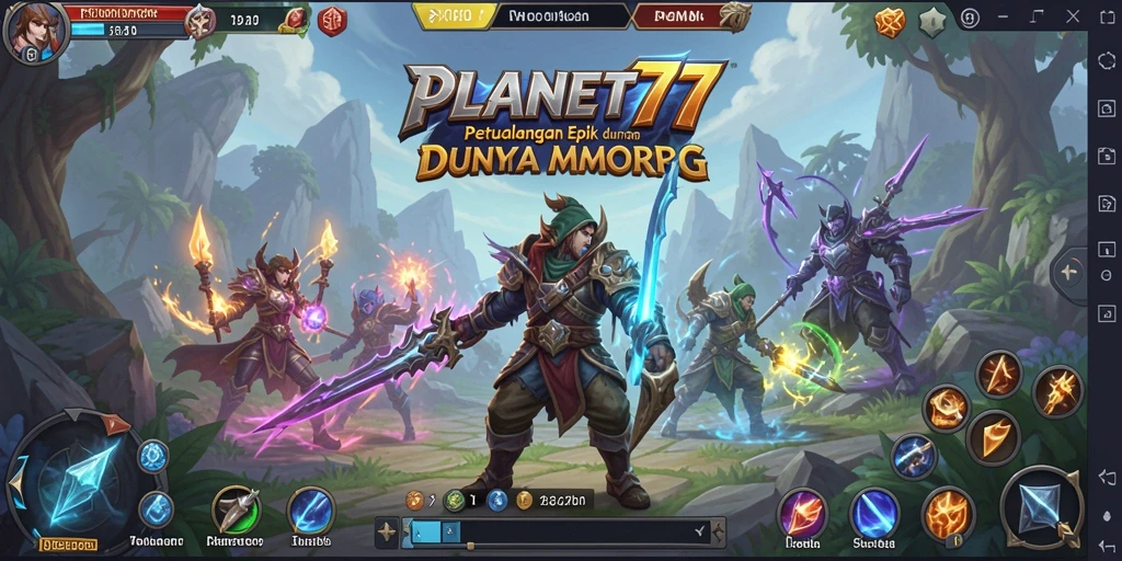 Tampilan gameplay <strong>PLANET77</strong> yang menarik dan penuh aksi di dunia MMORPG.