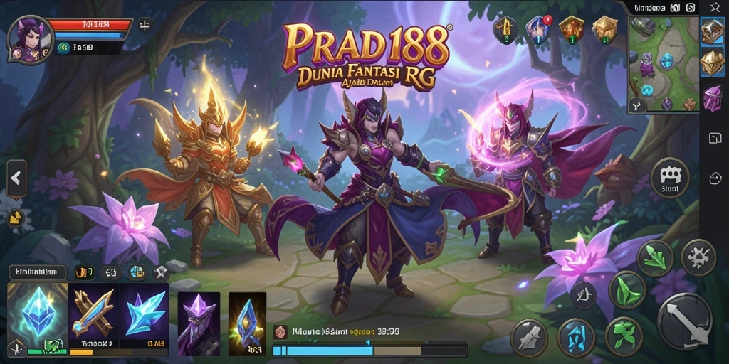 Screenshot gameplay PRADA188 yang menunjukkan pertempuran epik.