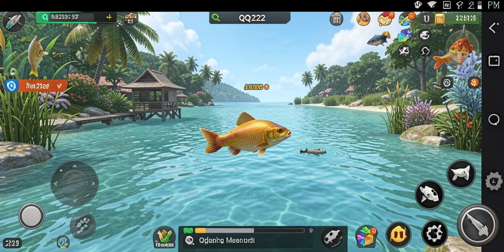 Gameplay menarik QQ222 dengan berbagai lokasi memancing.