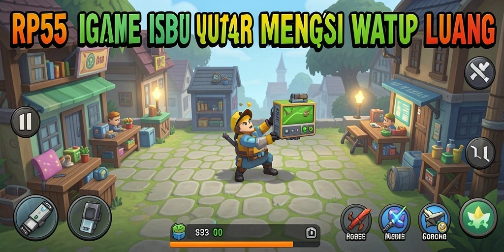 Screenshot gameplay RP55 menampilkan kemajuan menarik dalam game Idle.