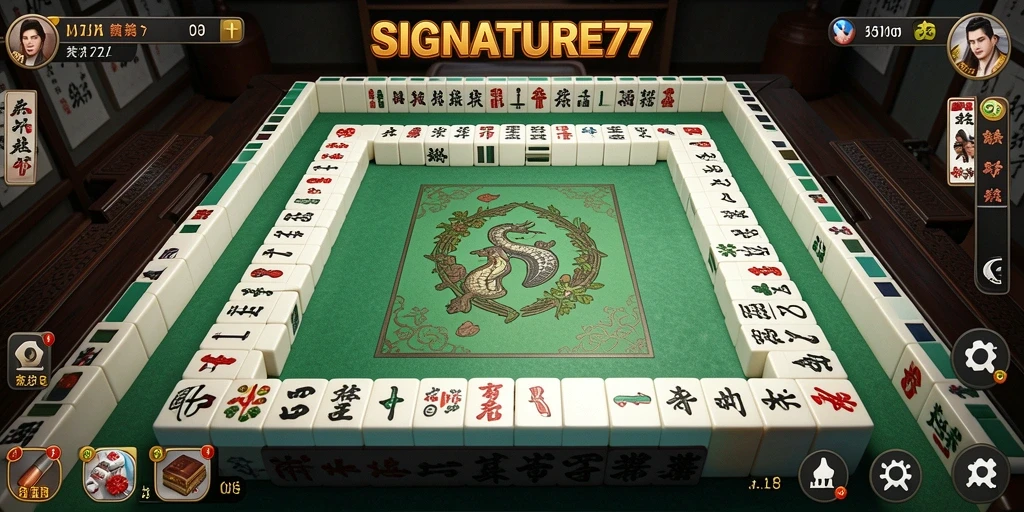 Gameplay SIGNATURE77 menampilkan elemen-elemen Mahjong yang menarik dan menantang.